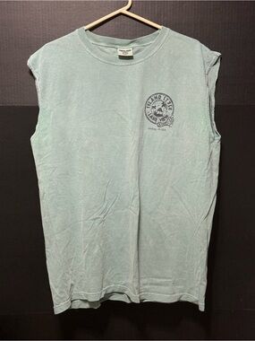 📣Comfort Colors Barefoot Bar & Grill Sage Muscle Shirt